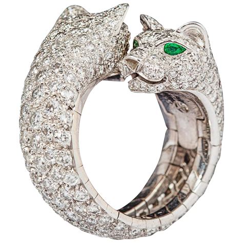 panthere de cartier ring diamond|most expensive cartier ring.